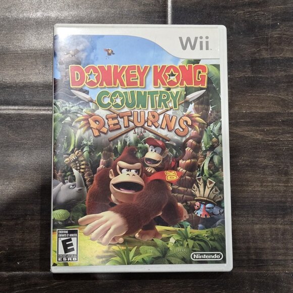 Wii Donkey Kong Country Returns Video Game, Case & Manual CIB - Picture 1 of 4